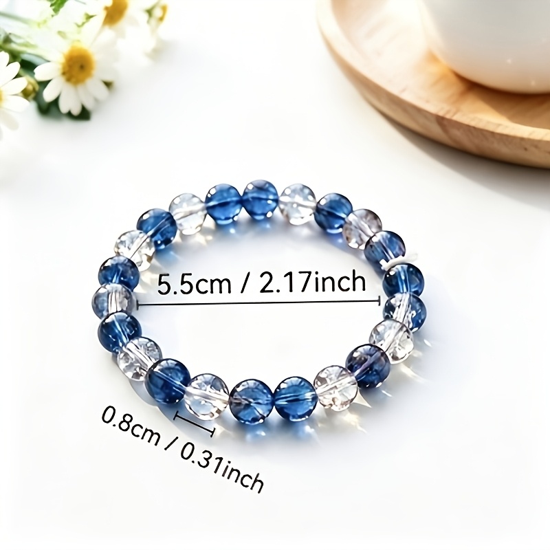 Exploding Flower Dual-Color Crystal Bracelet, Unisex